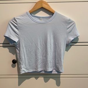 Light Blue Sunday Best Crop Top